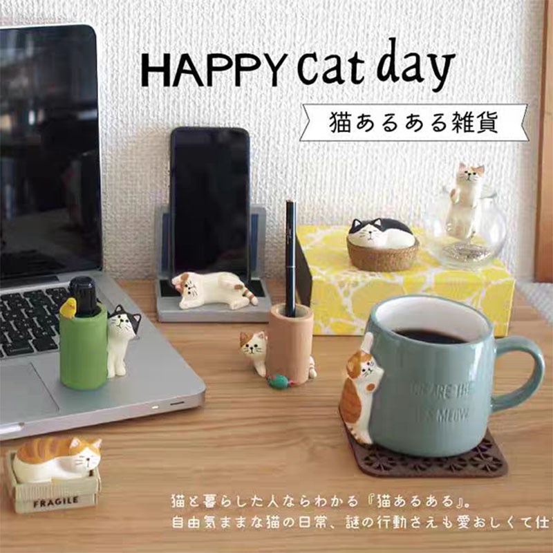 Dụng Cụ Trang Trí Kiểu grocer Phong Cách Nhật Bản❤Giá Đỡ Điện Thoại Di Động Trang Trí Phong Cách Nhật Bản Sáng Tạo D21-16