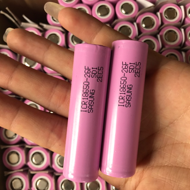 Pin cell 18650 dung lượng thực 2600mah