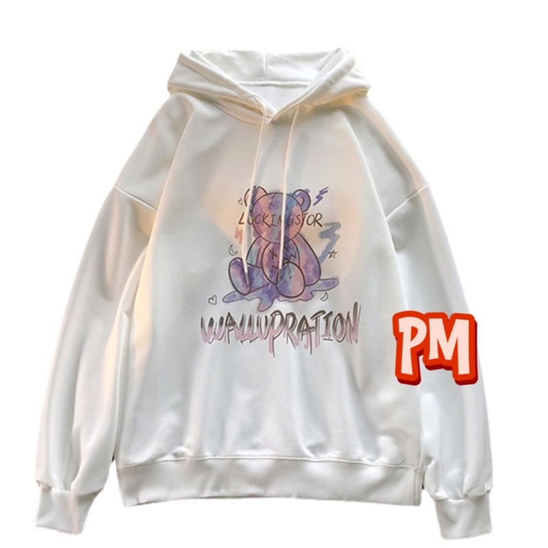 Áo hoodie gấu looking PM11