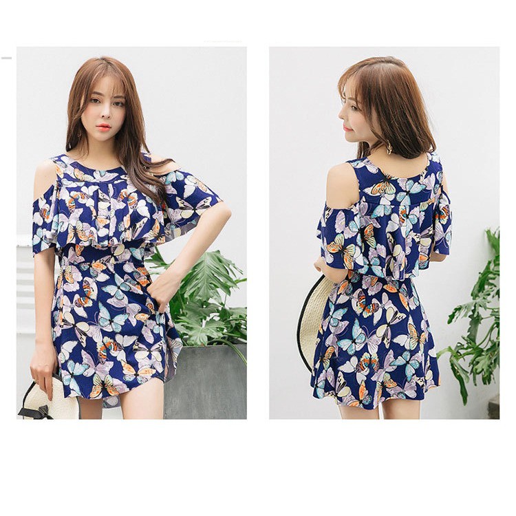 Váy bơi liền thân dáng xòe che khuyết điểm