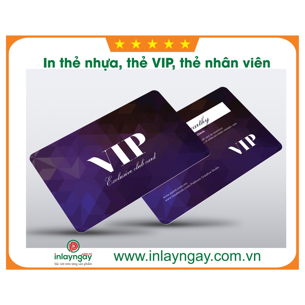 In thẻ nhựa theo yêu cầu