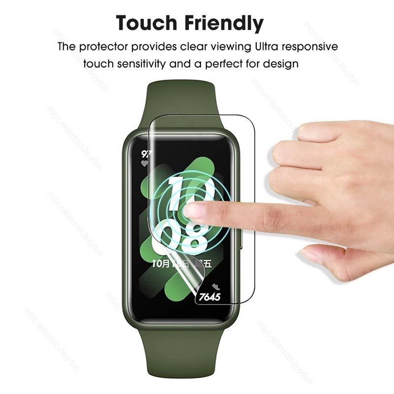 Kính Cường Lực 9D Mềm Cong Bảo Vệ Màn Hình Cho Huawei Band 7