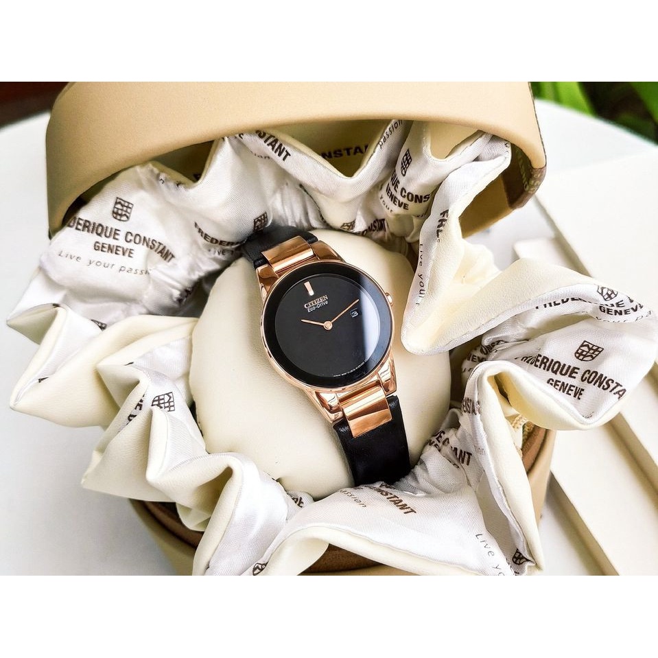 Đồng Hồ Nữ CITIZEN Eco-Drive Axiom GA1058-16E Chính Hãng Tặng Dây Da Cao Cấp