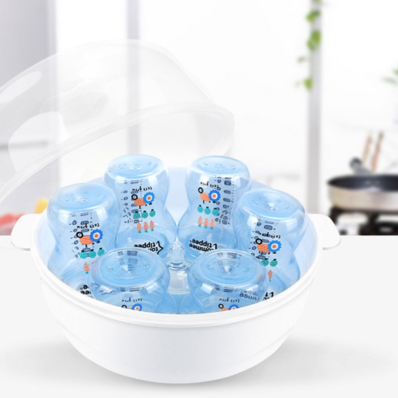 Giá Đỡ Khử Trùng Bình Sữa Em Bé Có Thể Dùng Trong Lò Vi Sóng