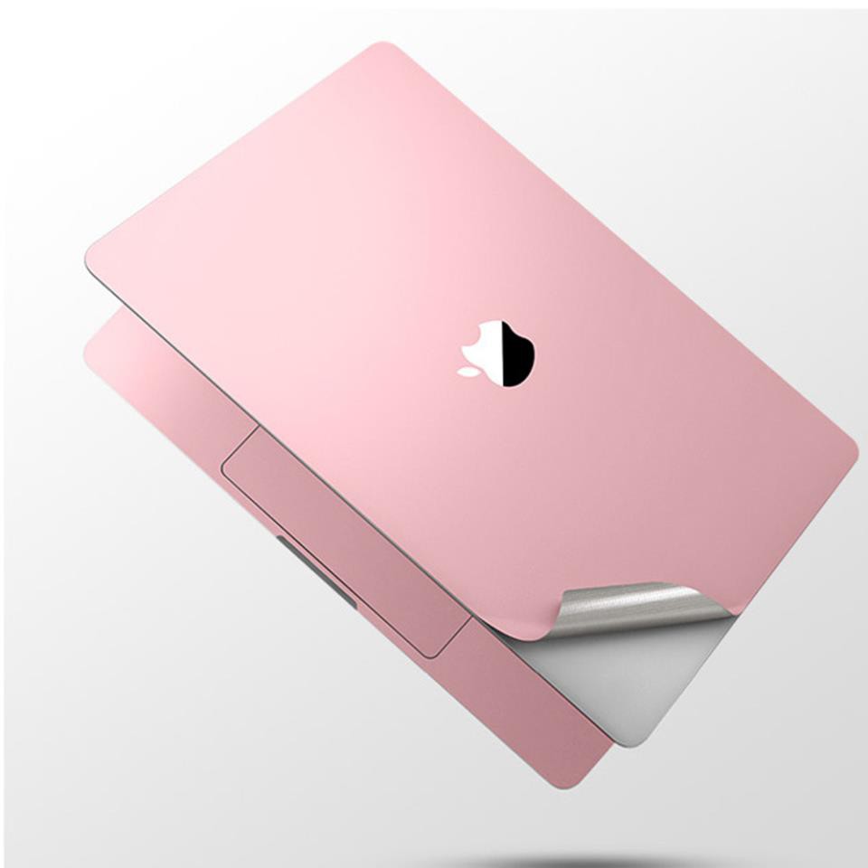 [Giá Sỉ] Bộ dán nhôm cao cấp 5IN1 JRC màu Vàng Hồng cho Macbook