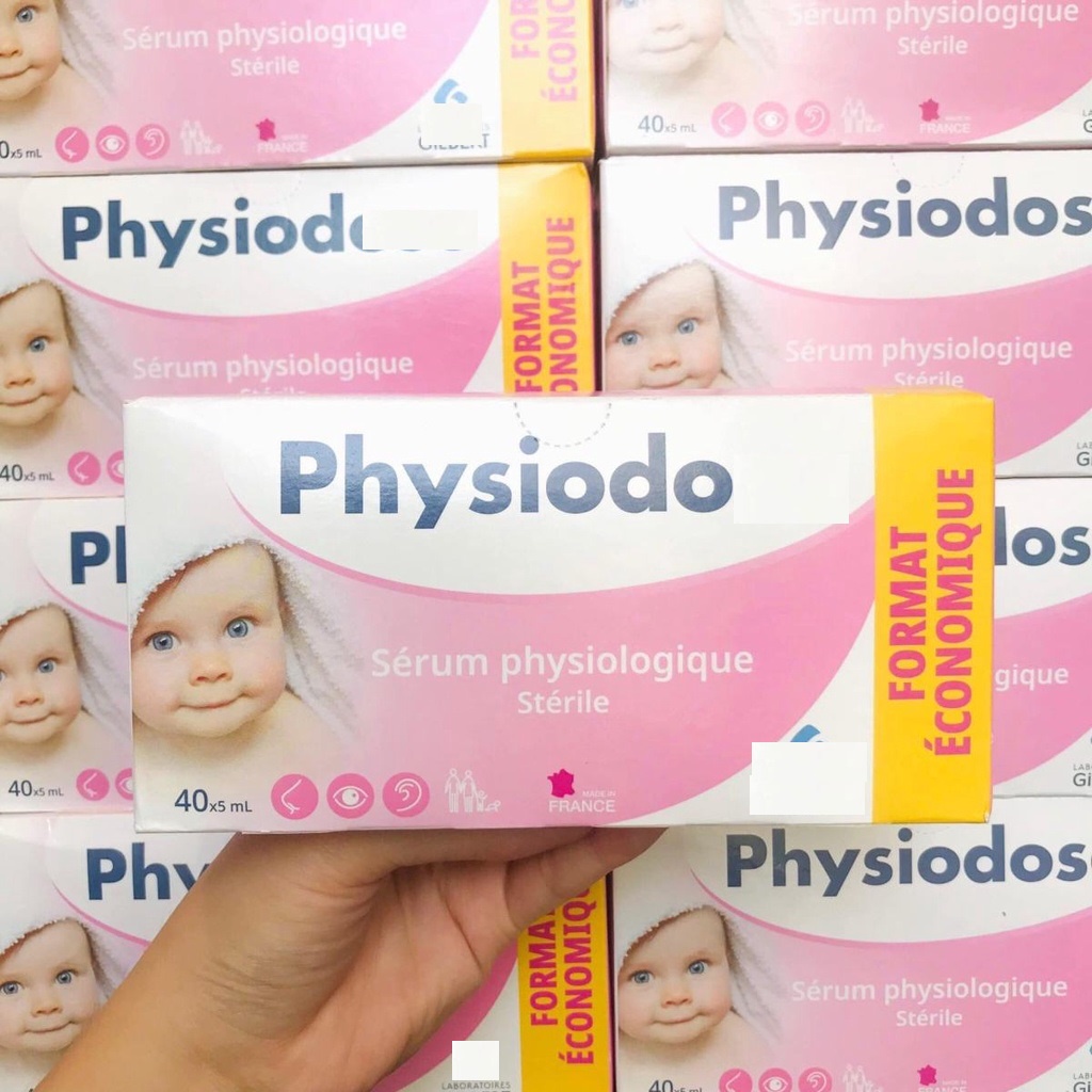 Nước muối Hồng Pháp Hộp 40 ống/5ml, (muối Hồng), mẫu mới