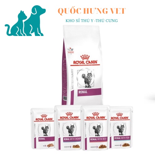 THỨC ĂN MÈO ROYAL CANIN RENAL CAT - HỖ TRỢ CHỨC NĂNG THẬN CHO MÈO...2KG..QUOCHUNGVET