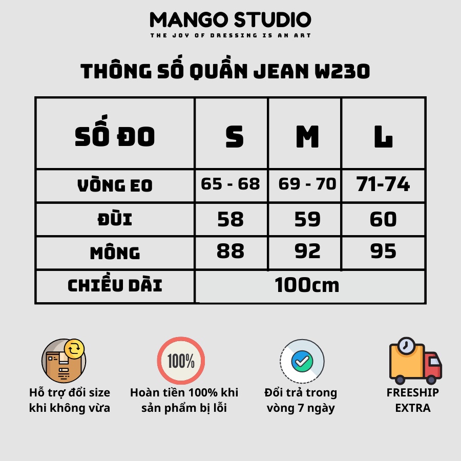 Quần jean nữ ống rộng cạp cao ulzzang MT230
