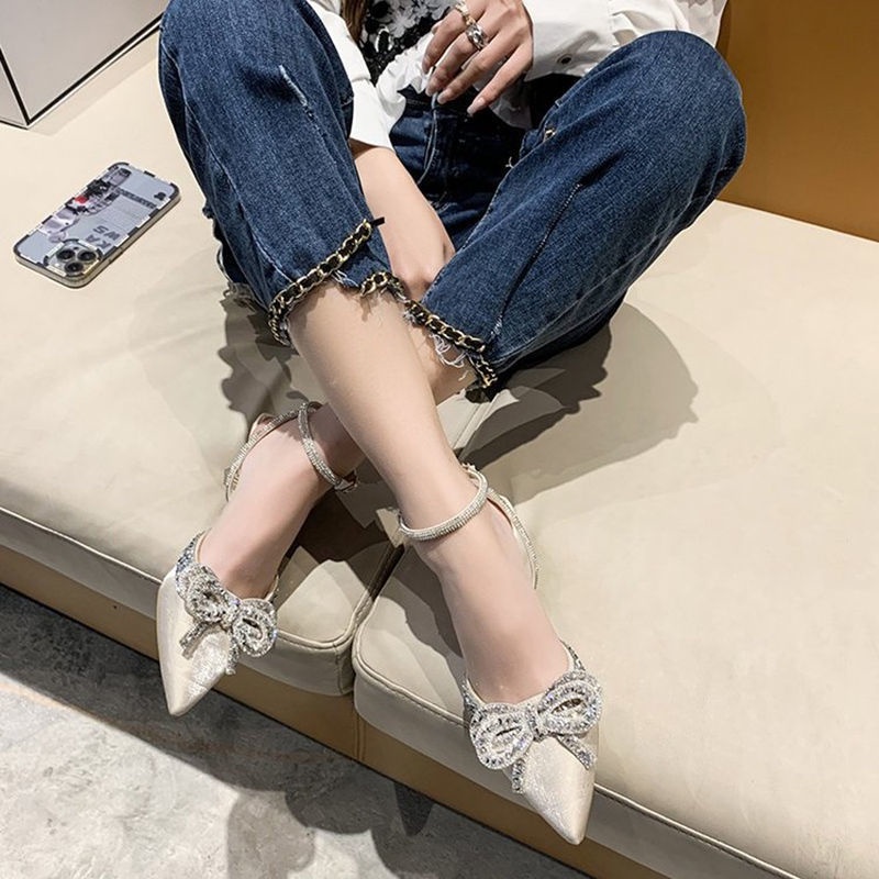 Sandal Cao Gót Hở Lưng Phong Cách Thời Trang Mùa Hè 2022 Mới Cho Nữ