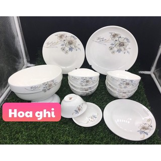 [RẺ VÔ ĐỊCH] Bộ bát đĩa gốm sứ Bát Tràng cao cấp 11 món