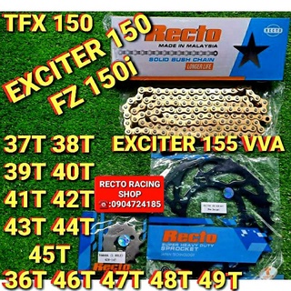 Nhông sên dĩa exciter 150/exciter 155 vva/tfx 150/fz 150i sên vàng 9ly recto 36,37,38,39,40,41,42,43,44,45,46,47,48,49