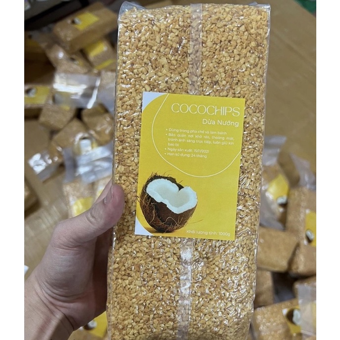 Vụn dừa nướng Cocochips 100g (Loại 1, Tách từ túi 1kg)
