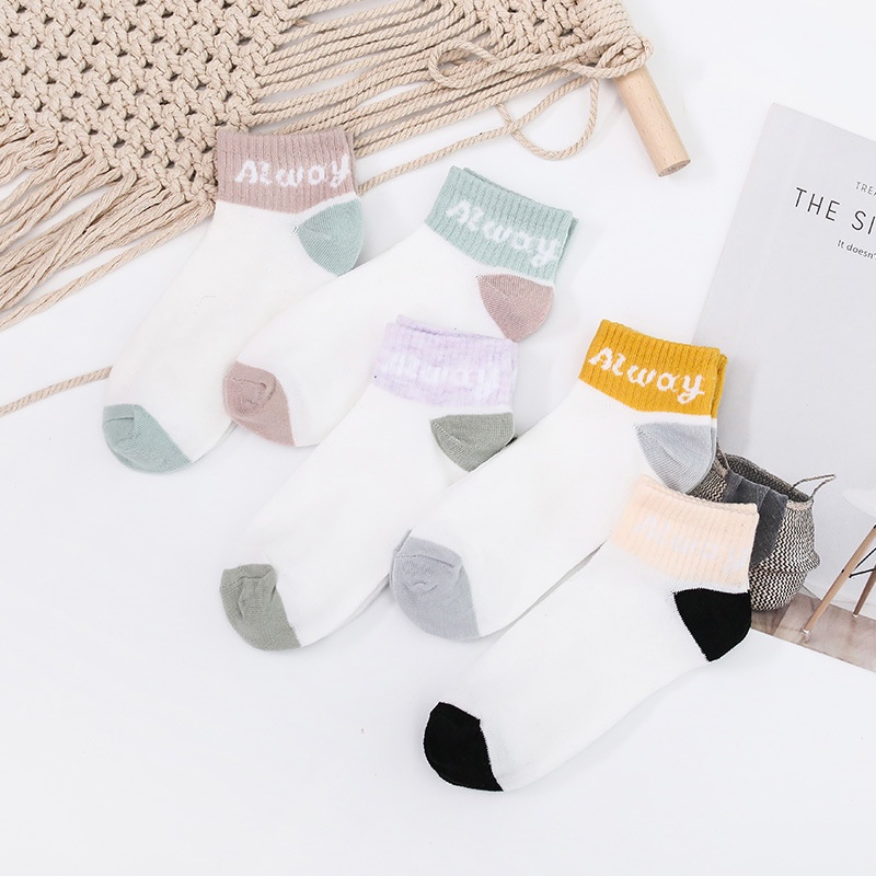 Set 5 đôi tất cổ ngắn Hàn Quốc (Nhiều Mẫu)