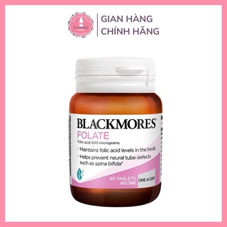 Viên Uống Blackmores Folate 500mcg Bổ Sung Axit folic Cho Bà Bầu Giúp Bé Phát Triển Bình Thường