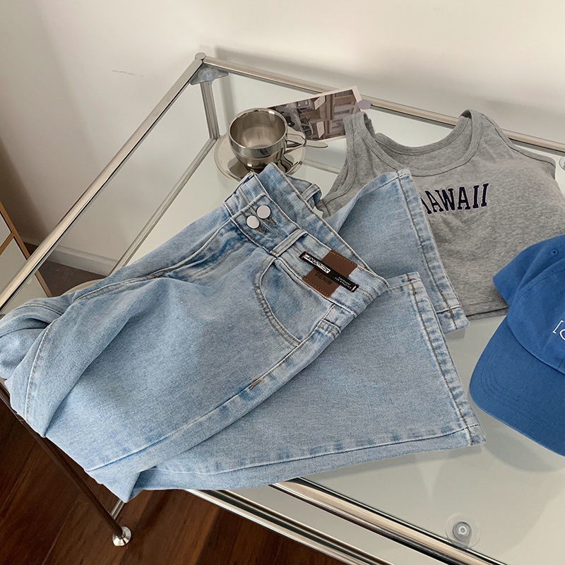 Quần Jean Nữ Ống Rộng Lưng Cao Thời Trang Mùa Thu Mới