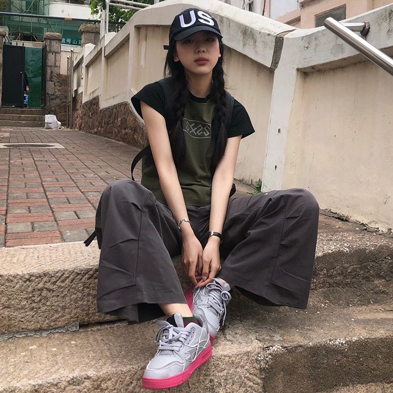 Áo Thun Ngắn Tay Dáng Ôm Phong Cách Retro Mỹ Thời Trang Mùa Hè Hàng Mới Dành Cho Bạn Nữ