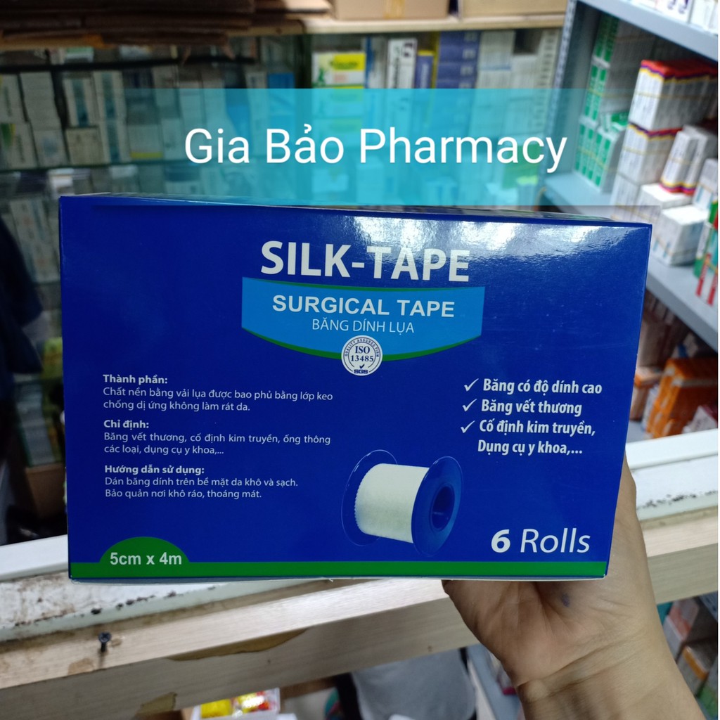 COMBO 6 cuộn băng dính lụa SILK TAPE kích thước 5cm x 4m