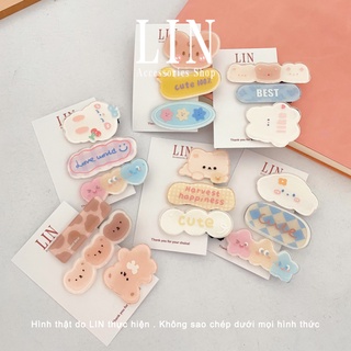 Kẹp Tóc Kẹp Mái LIN Nhiều Hình Dễ Thương
