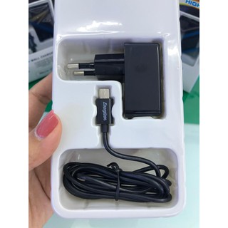 Sạc Energizer 2.4A 2USB kèm cáp MicroUSB - ACA2BEUHMC3