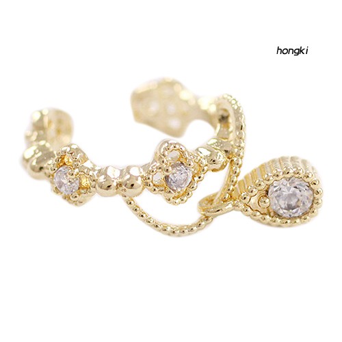 Khuyên Vành Tai Đính Đá Thời Trang Cho Nữ