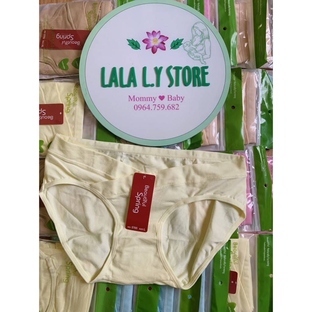 Quân lót bầu cạp chéo kháng khuẩn, quần lót mặc sau sinh cotton, mềm mịn và thoáng LALA LY Store LSU1904