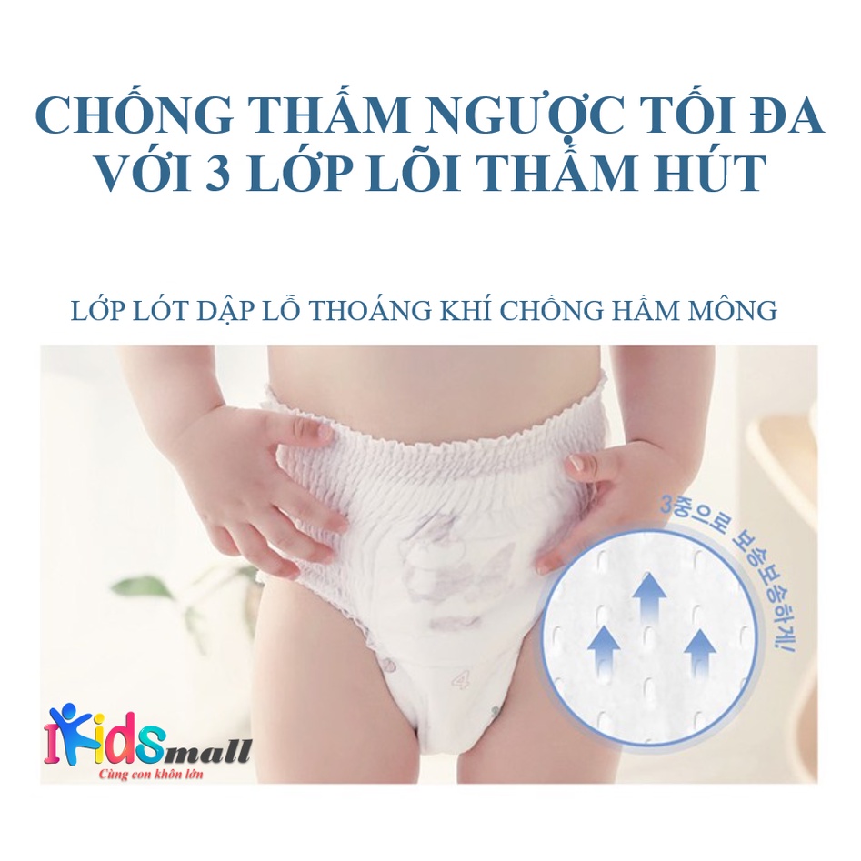 Thùng bỉm KEEP FRIENDS Hàn Quốc đủ size dán/quần S120,M96,L84 miếng