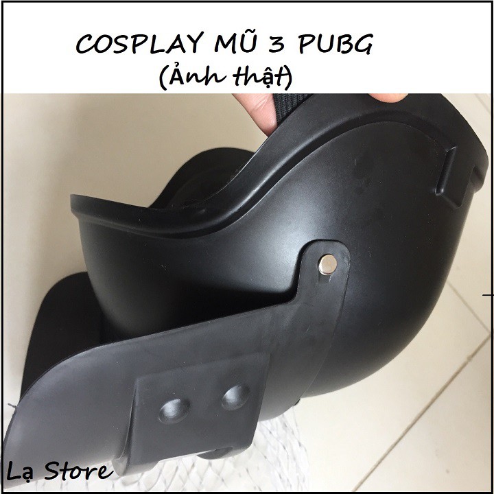 Mũ 3 PUBG cosplay [Tặng móc khoá PUBG]