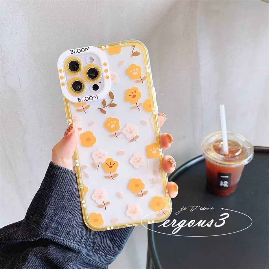 Ốp Điện Thoại In Hình Hoa Dễ Thương Cho iPhone 13 12 11 Pro Max X XR XS Max SE 2020 8 7 Plus