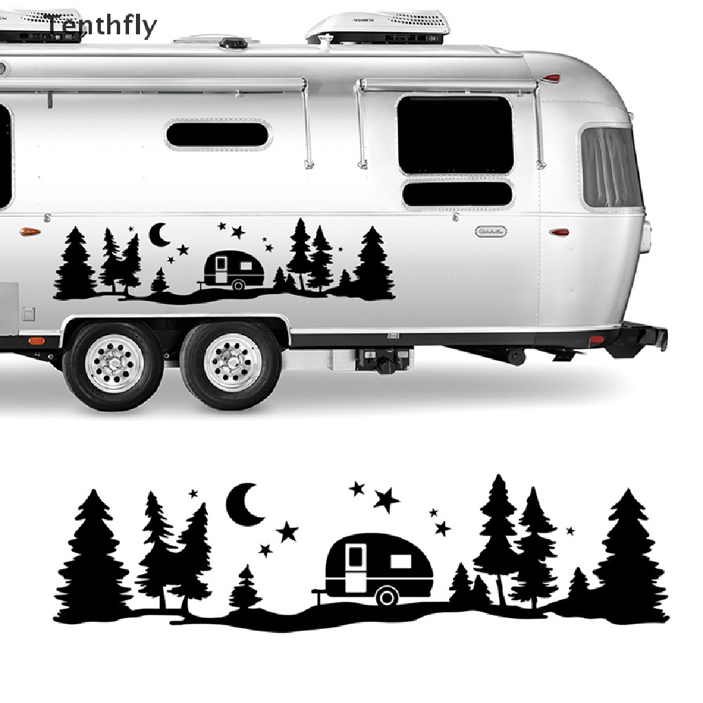 Đề Can Vinyl Hình Cây Rừng Trang Trí Thân Xe SUV RV Van Caravan Offroad Mới
