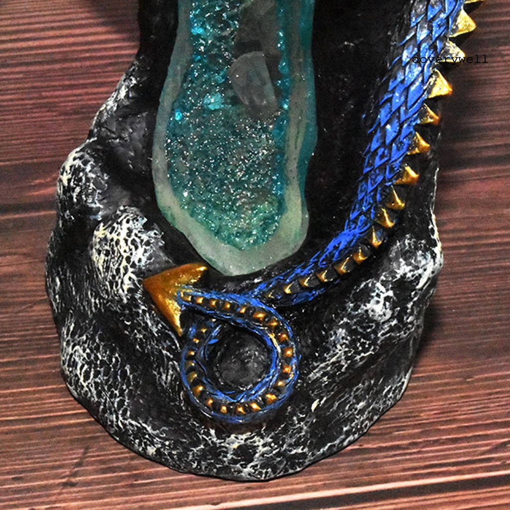 Thác Khói Trầm Hương Hình Rồng Trung Hoa Có Đèn Led Nhiều Màu