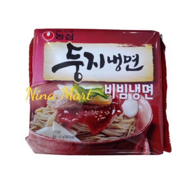 Mì lạnh trộn cay và mỳ lạnh nước 162g, 161g Nongshim