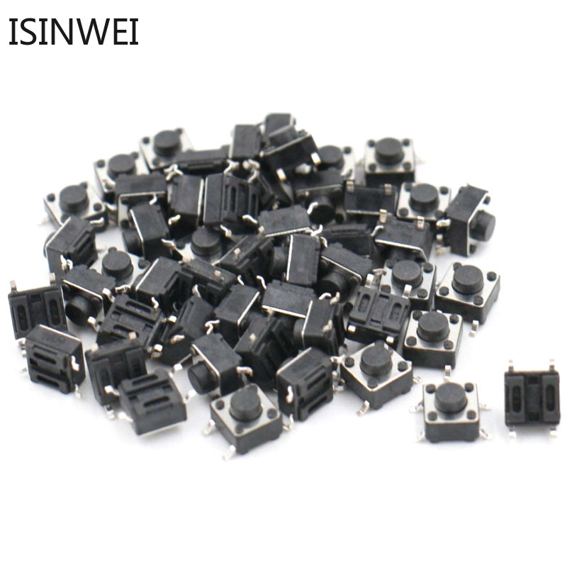 Bộ 50 nút bấm công tắc smd-4 smt kích thước 6x6x5mm 6x6x5mm