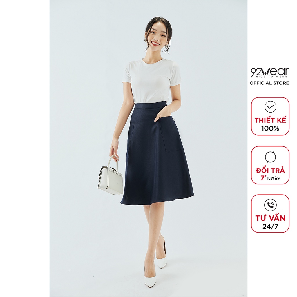 Chân váy midi dài dáng xòe hàn quốc JDW0653 - 92wear