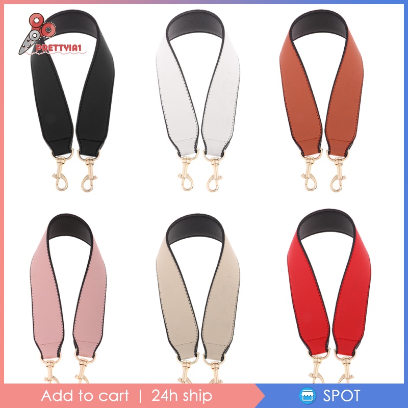 [Prettyia1] Dây Đeo Túi Xách Bản Rộng Màu Đen Thay Thế Tháo Rời Được