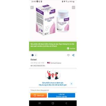 《Date 2024》Glutasy glutathione collagen hộp 60v