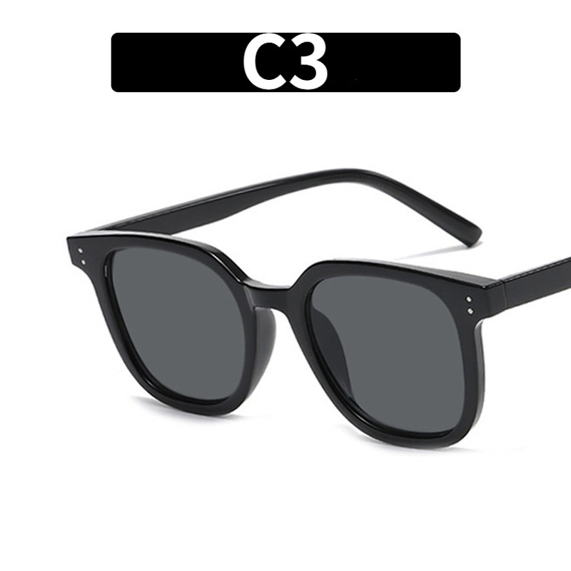 Kính Mát Gọng Vuông Màu Đen Phong Cách Hàn Quốc Thời Trang Cho Nữ