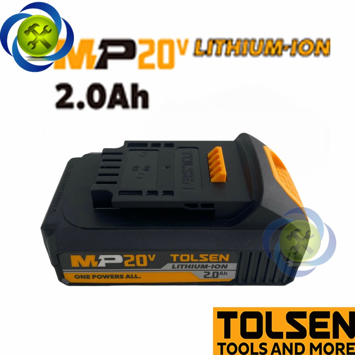 Pin 20V 2.0Ah Tolsen 87472 (tương thích với tất cả các công cụ không dây TOLSEN MP20V)