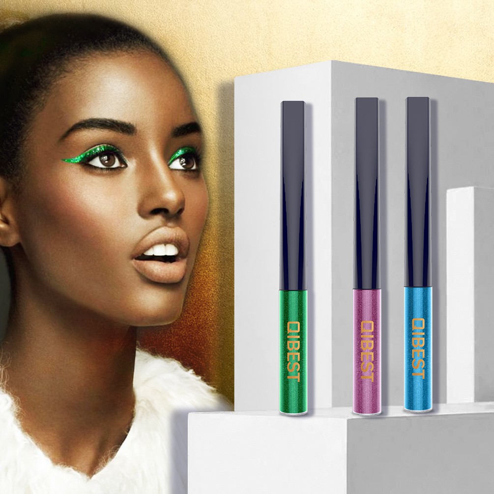 Bút Kẻ Mắt Nước Qibest Màu Ánh Kim Lấp Lánh Để Trang Điểm 16g | BigBuy360 - bigbuy360.vn