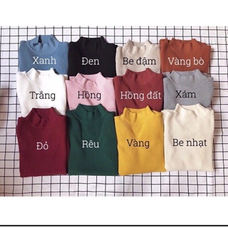 Áo len nữ cổ 3 phân hàng quảng châu ,chất siêu mịn,hàng đẹp