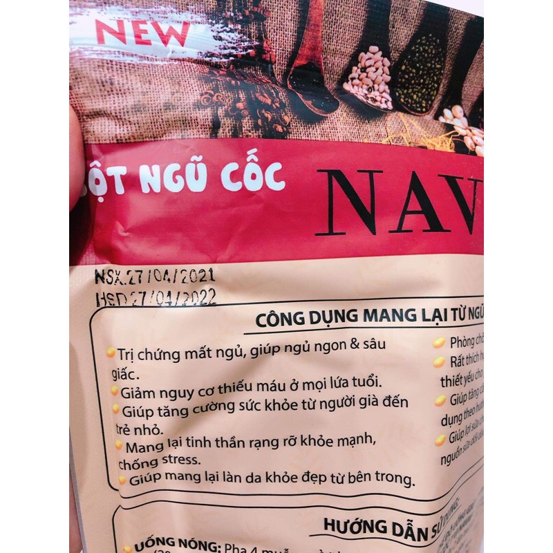 BỘT NGỦ CỐC NAVAN 7 VỊ ĐẬU 800GR CHÍNH HÃNG