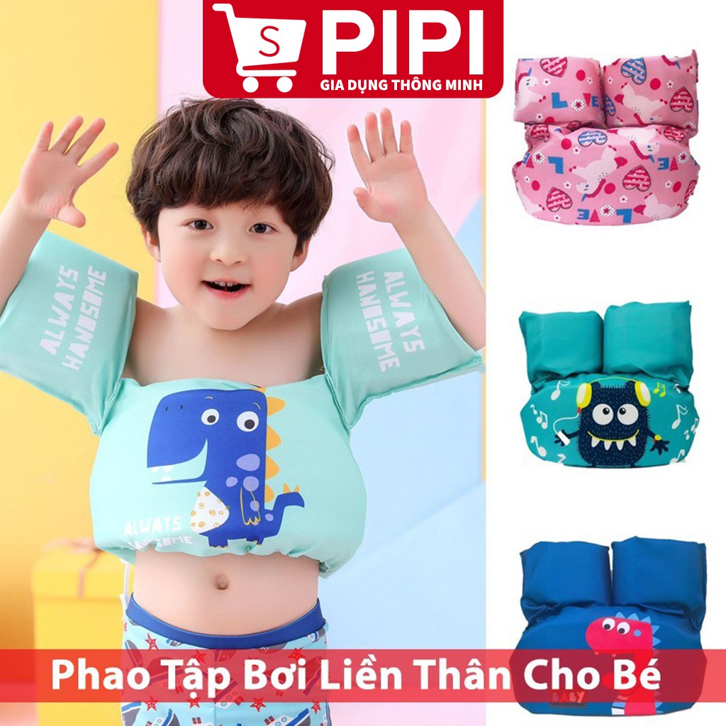 Phao tập bơi liền thân cho bé - phao tay đỡ ngực cho bé