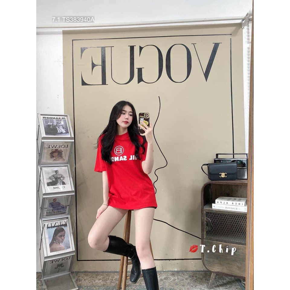 [ SIÊU PHẨM 2022] Áo Thun Nữ Jil Sandnr form rộng Cổ Tròn - ZADOLA FASHION