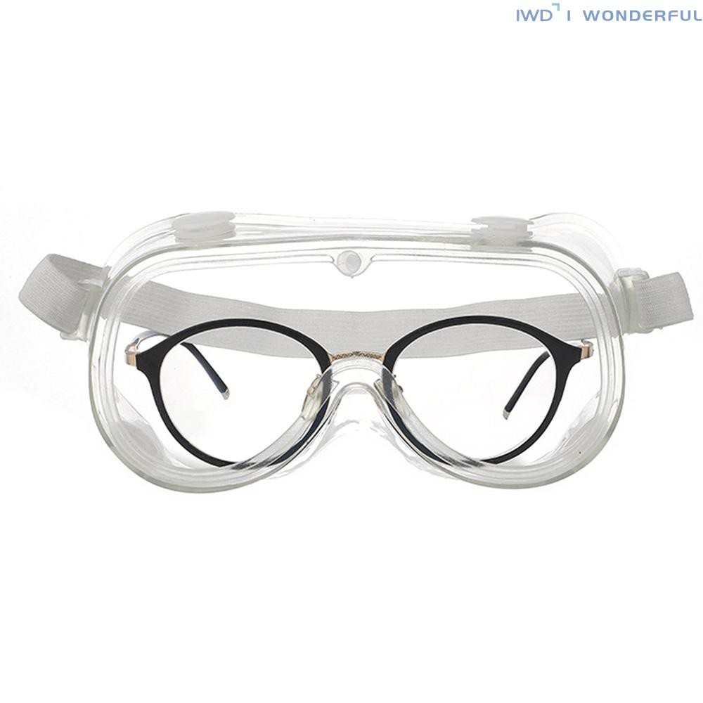 IWD Safety Glasses Protective Eyewear Goggles Splash Impact Resistant Anti-fog Lens with Air Vent UV Protection