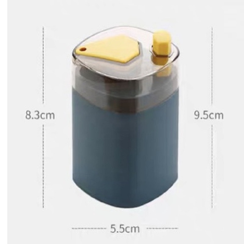 Lọ Đựng Tăm Xỉa Răng Lúa Mạch Thông Minh Cao Cấp Có Nút Nhấn Tự Động Bật Tăm Lên Tiện Dụng