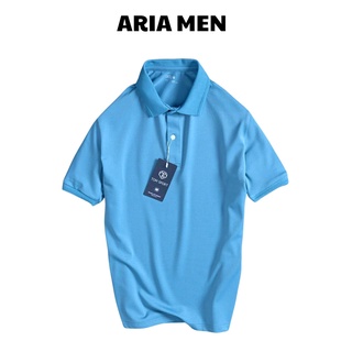Áo Polo Nam tay ngắn mẫu trơn cơ bản phom basic chất thun cổ bẻ cotton cá sấu Aria Men