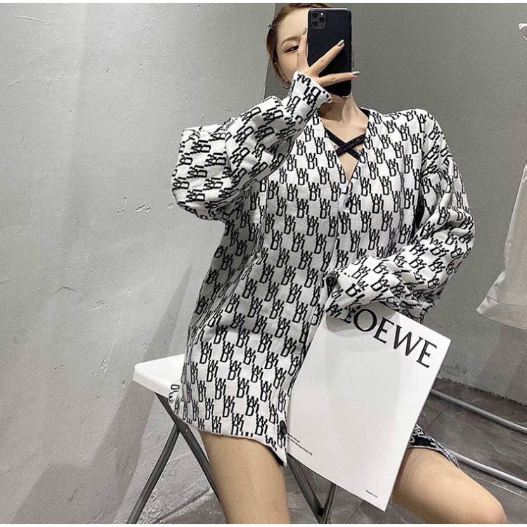 Áo Cardigan Nữ Dài Tay Vạt Thụng In Chữ 3D Siêu Lạ Ulzzang AK01 | BigBuy360 - bigbuy360.vn