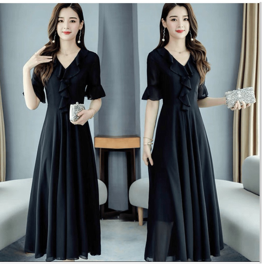 ĐẦM COTTON LẠNH THIẾT KẾ HỌA TIẾT TRƠN NHƯNG KHÔNG KÉM PHẦN SANG TRỌNG,CHẤT LIỆU VÃI THOÁNG MÁT KHÁNH AN STORE
