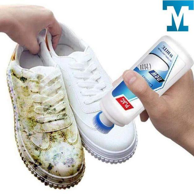 Chai tẩy trắng tất cả các loại giày dép túi xách Plac - Chai tẩy giày đầu bàn chải