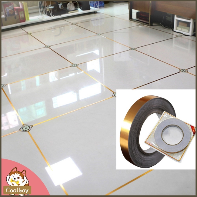 Cuộn Băng Dính 50m Màu Vàng Đồng Chống Thấm Nước Trang Trí Sàn Nhà