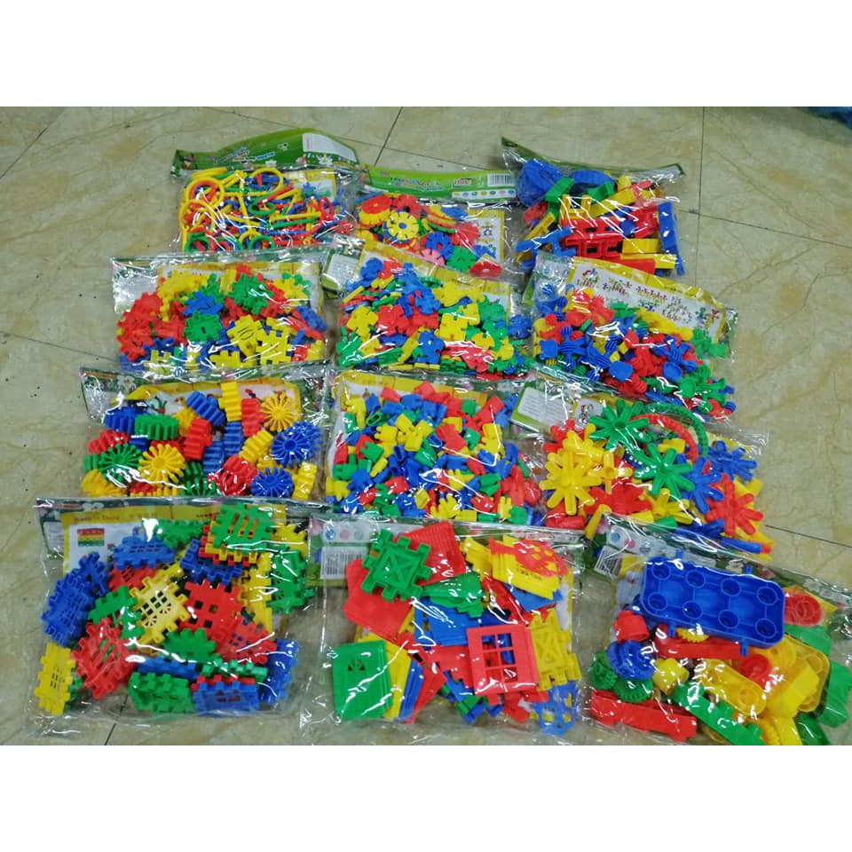 TÚI XẾP HÌNH LẮP GHÉP HÌNH TƯ DUY SÁNG TẠO THEO MẪU